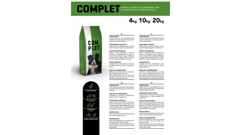 Alinatur dog complet kg.20