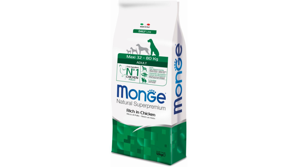 Monge dog maxi adult pollo kg.12