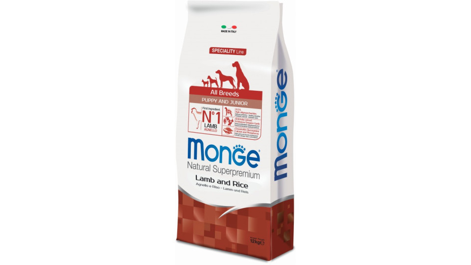 Monge dog all breeds agnello riso kg.12