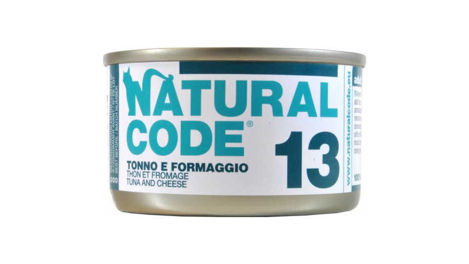 Natural code tonno e formaggio gr.85
