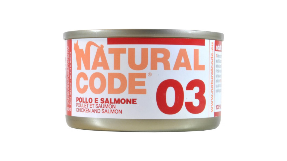 Natural code pollo e salmone gr.85