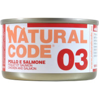 Natural code pollo e salmone gr.85