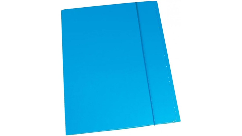Cartella in cartoncino plastificato 3 lembi 25x34 con elastico...