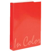 Copertina 4 anelli in linea 29x22 colore rosso