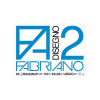 album fabriano riquadrato f2 cm24x33 fg.20 Liscio