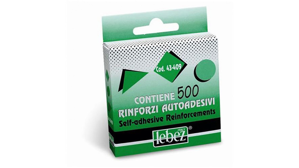 Etichetta adesiva lebez occhielli pz.500 in
