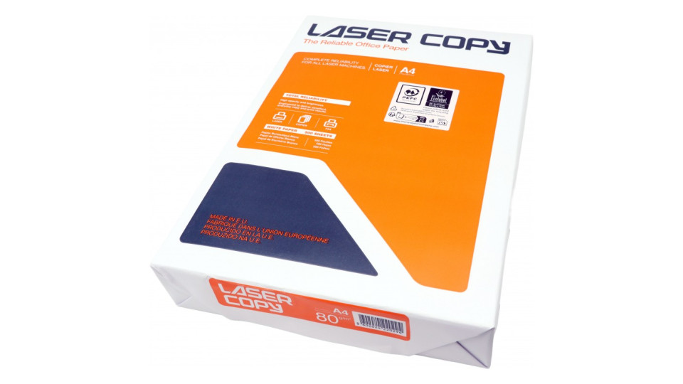 Laser copy risma carta a4 80g 500 fogli