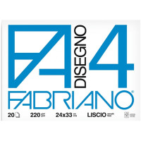 Album disegno fabriano f4 cm.24x33 liscio fg.20