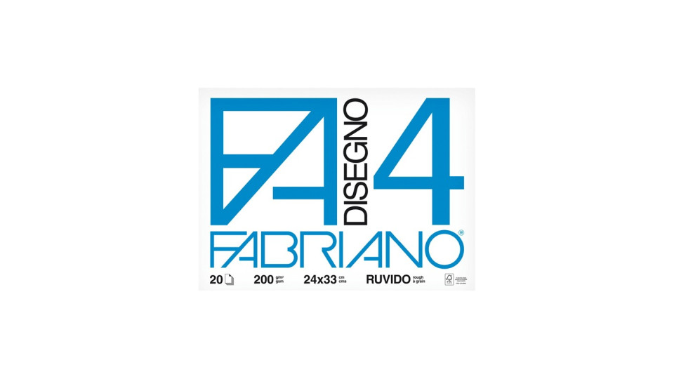 Album disegno fabriano f4 24x33 ruvido fg.20