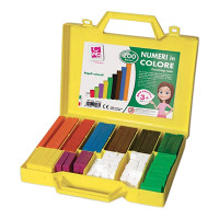 numeri in colore valigetta regoli pz.200