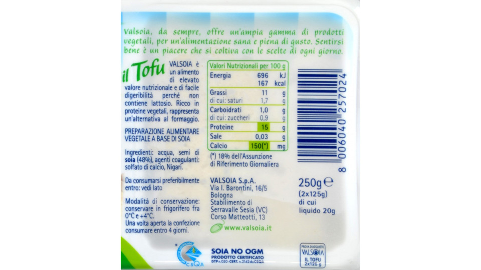 valsoia il tofu gr 250