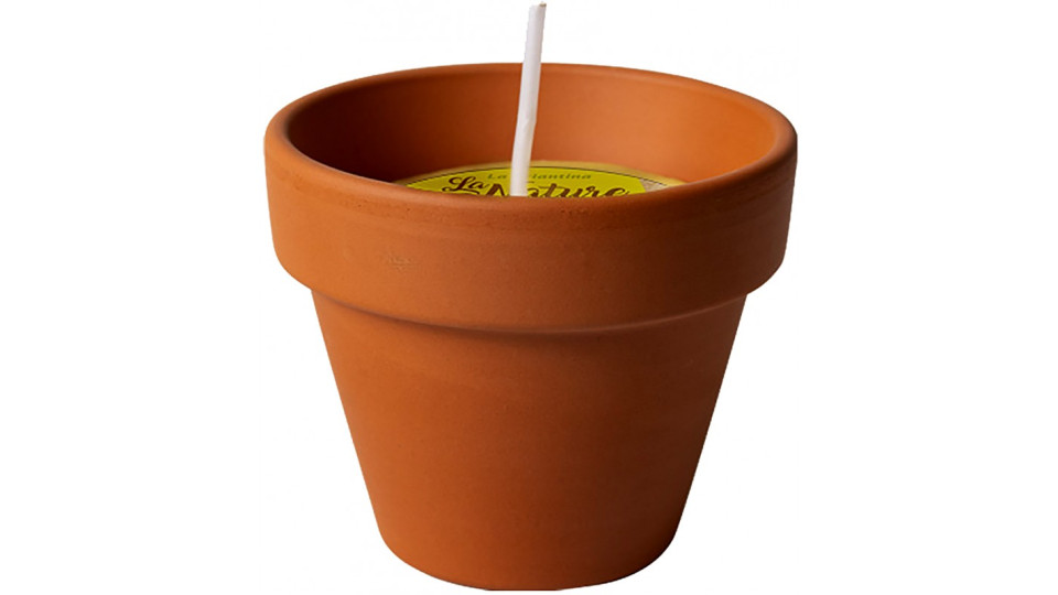 La nature vasetto in terracotta con citronella mini