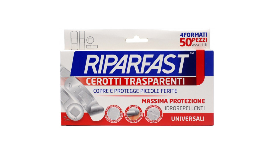 Fatigati riparfast cerotti trasparenti pz.50