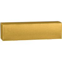 Scatola per 1 bottiglia cm.34x9x9 fibra oro