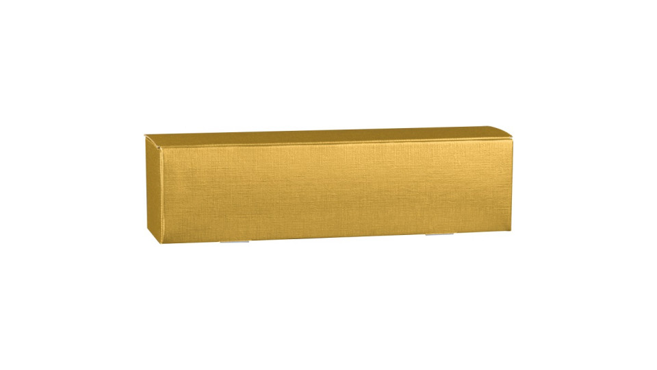 Scatola per 1 bottiglia cm.34x9x9 fibra oro