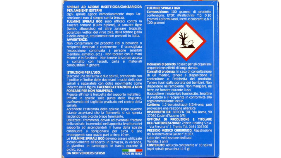 Fulmine spirali x10