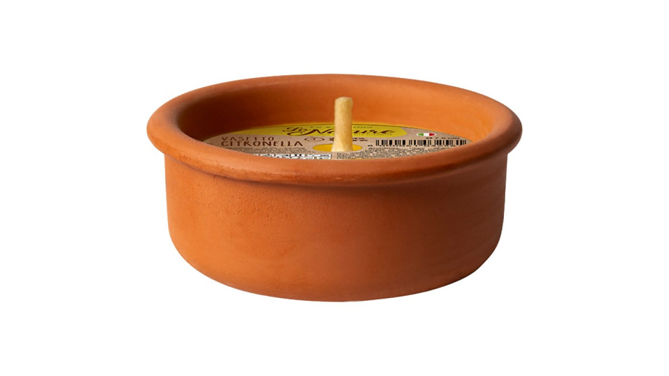 La nature vasetto in terracotta con citronella d.7,5