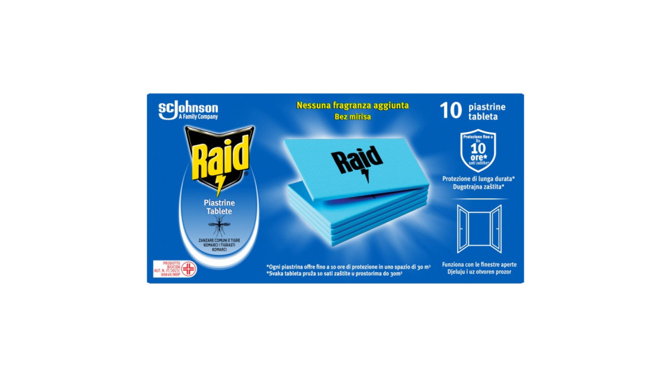 Raid Pastrine antizanzare zanzare tigre & comuni 10...