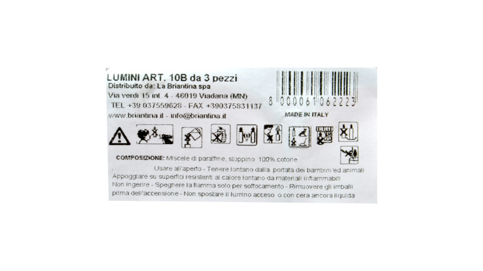 Lumini art.10/b x 3pz h20
