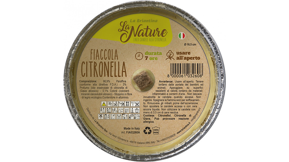 La nature fiaccola citronella d.16.5