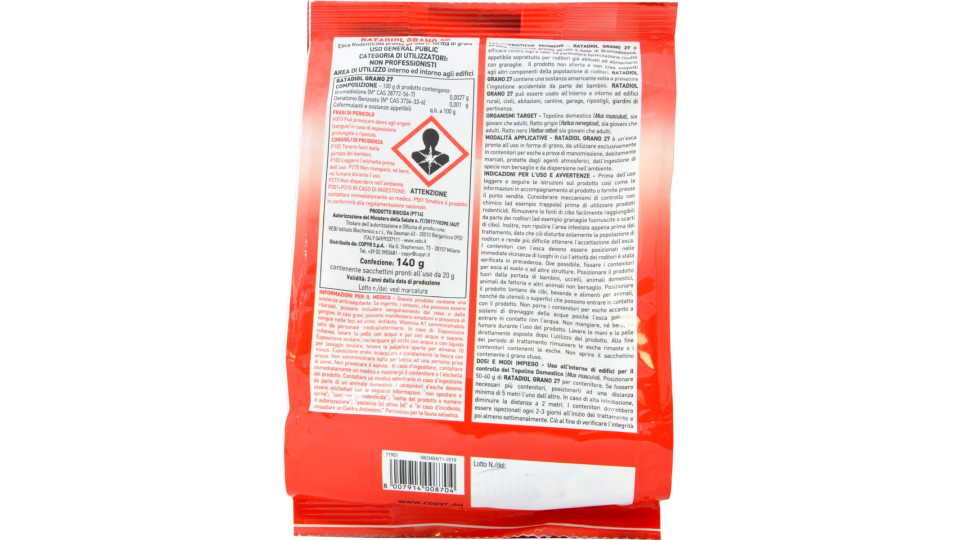 Copyr ratadiol grano 27 gr.140