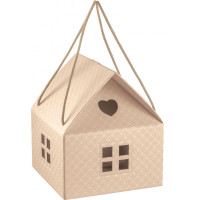 Casetta con cordini matelasse cm.24,5x24,5x15