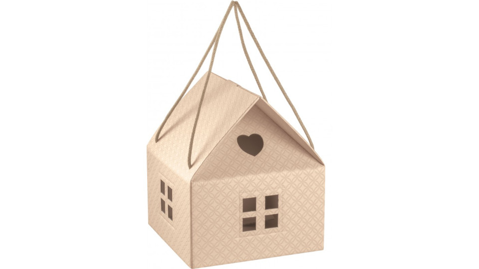 Casetta con cordini matelasse cm.24,5x24,5x15
