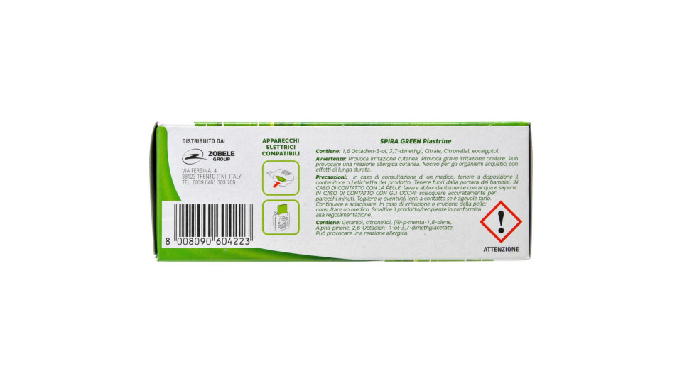 Spira Green Piastrine Citronella x30 pz.