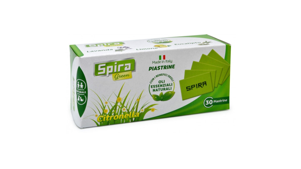 Spira Green Piastrine Citronella x30 pz.