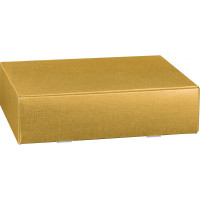 Scatola per 2 bottiglie cm.34x19x9 fibra oro