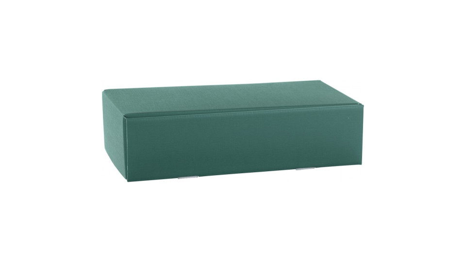 Cantinetta 2 bottiglie cm.34x19x9 fibra verde