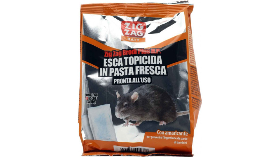Zig Zag Esca Topicida in Pasta Fresca 15 x 10 g