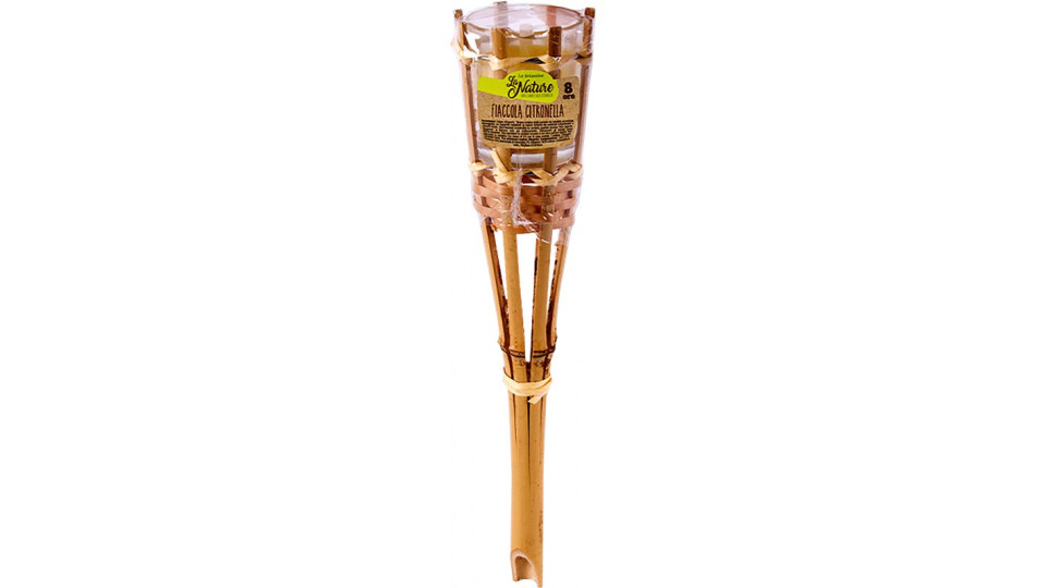 La nature fiaccola con candela citronella