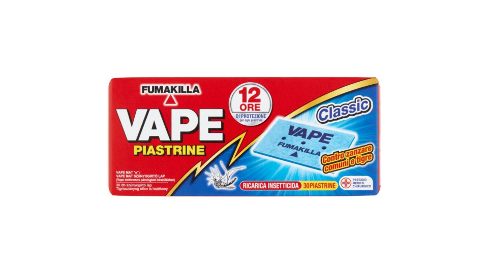 Vape piastrine zanzare 30 pezzi classico