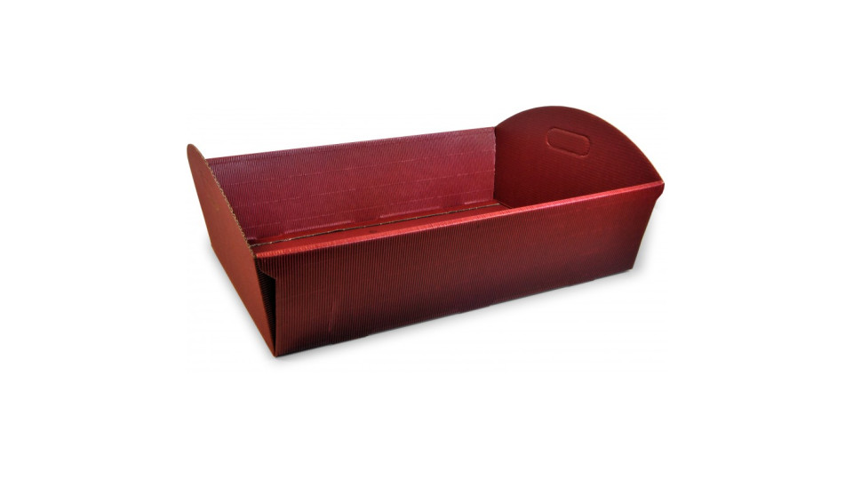 Vassoio onda bordeaux 32x22x8,5 cm