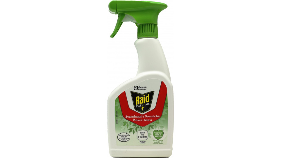 Raid Essentials Scarafaggi e Formiche Trigger Insetticida,...