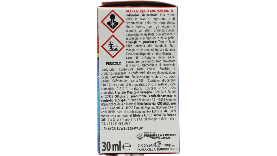 VAPE Liquido Magic "e" ricarica insetticida Classic 36 ml