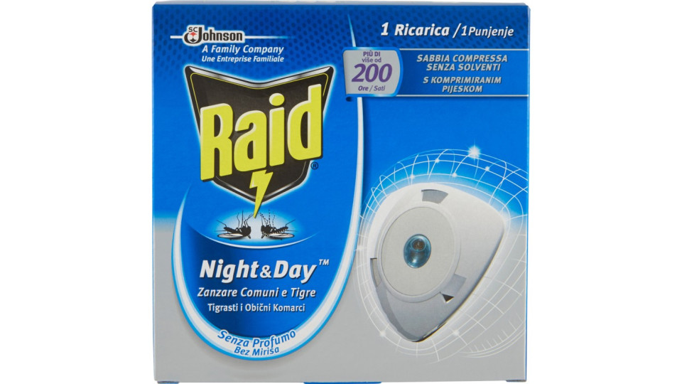 Raid night&day zanzare ricarica