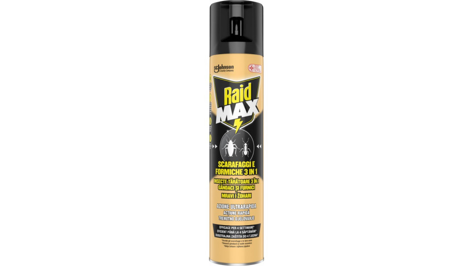 Raid Max scarafaggi e formiche 3 in 1 300 ml