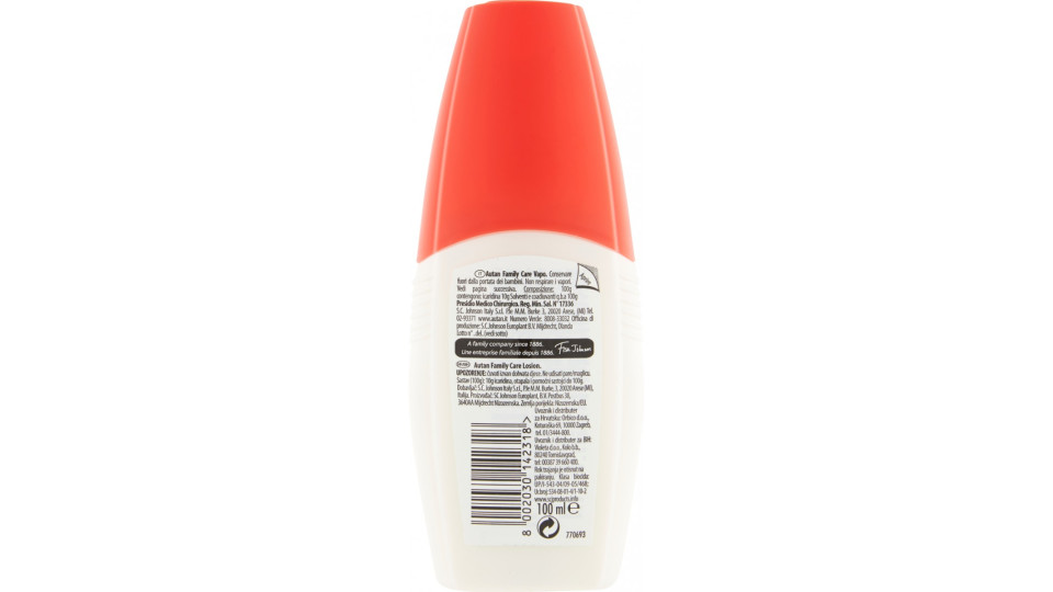 Autan Family care Vapo insetto repellente 100 ml.