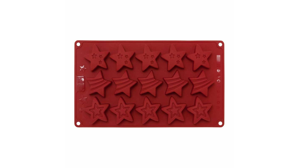 Teglie e stampi: Stampo antiaderente 15 mini cakes stars
