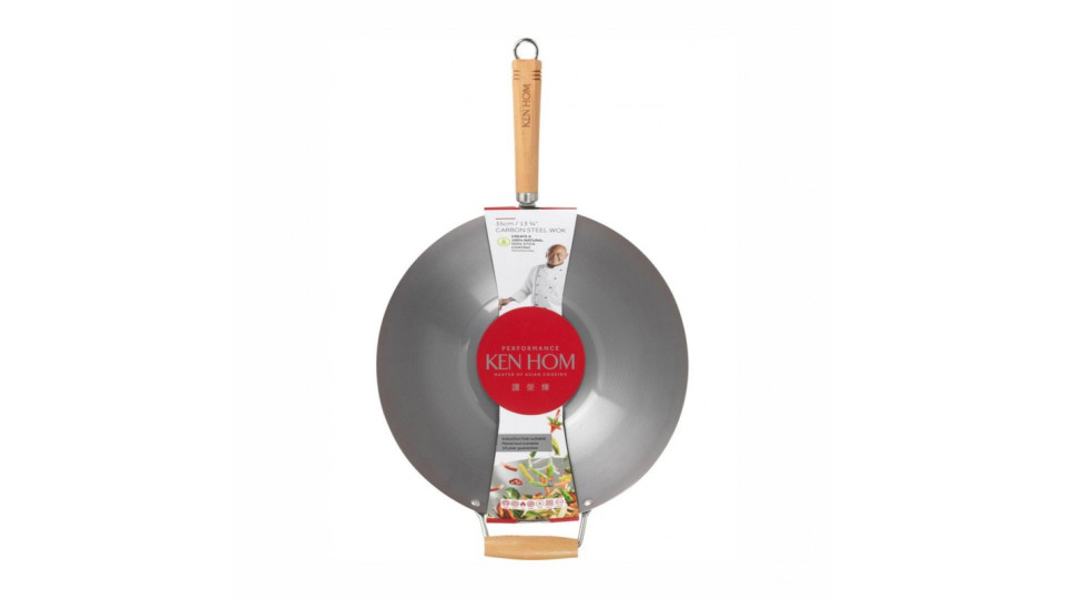Cotture speciali: Excellence wok in acciaio al carbonio 36 cm