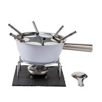 Fondute: Grey fonduta in alluminio antiaderente con base in...