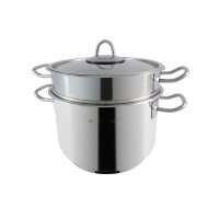Pentole in acciaio: Grancucina spaghettiera 22 cm con coperchio