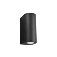 Lampada applique per esterni tiziano - colore grigio - 2xgu10...