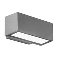 Lampada applique per esterni palladio - colore silver - 1xe27...