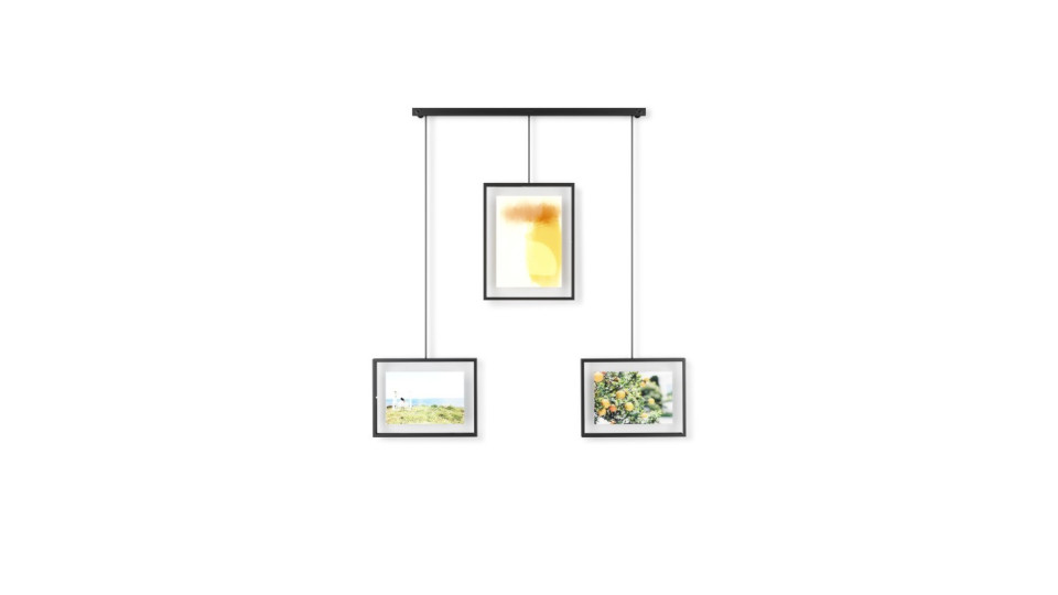 Complementi a muro: Exhibit 3op portafoto a parete black