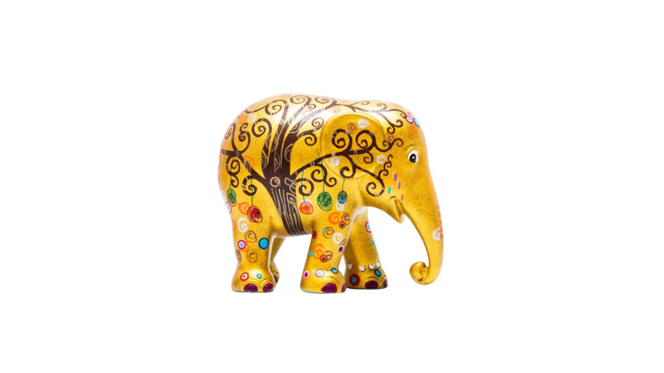 Elefantino d'autore - arte tree of life - h cm 10 -...