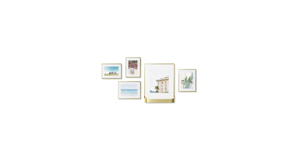 Complementi a muro: Matinee set 5 portafoto da parete mat bras