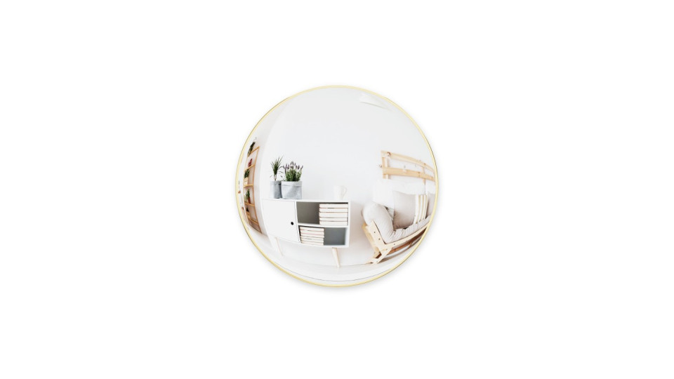 Complementi a muro: Convexa specchio 58 brass